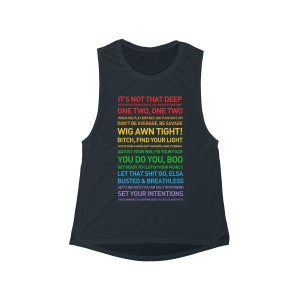 WIG IS AWN Pride Damen Muskelshirt oder Unisex T-Shirt | Let that Shit Go, You do You Boo, BooCrew, finden Sie Ihre leichten, motivierenden Zitate Bild 7