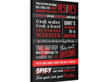 SPICY Quote Collage Poster or Canvas - Various Instructors