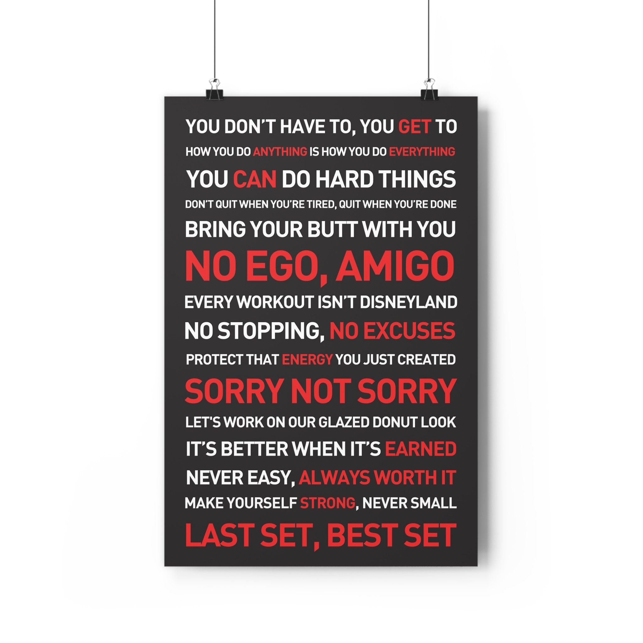 NO EGO AMIGO! Motivational Quotes Poster 24x36 Instant Download, Digital  File, Print-at-home - Etsy Israel, image size:2048x2048