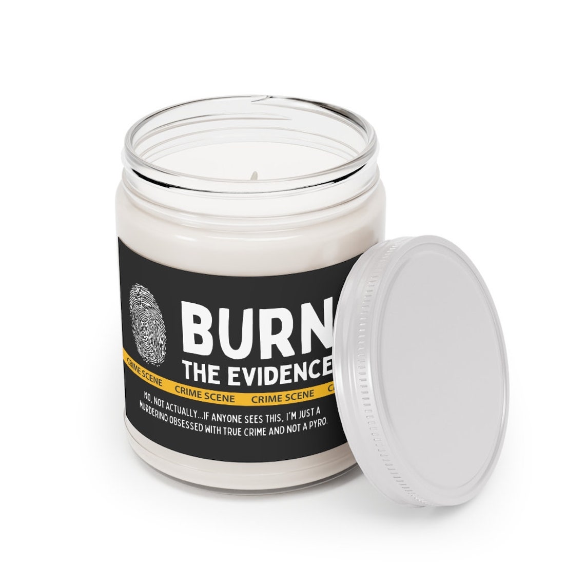 BURN the EVIDENCE True Crime Lover Murderino Candle 9 Oz. - Etsy