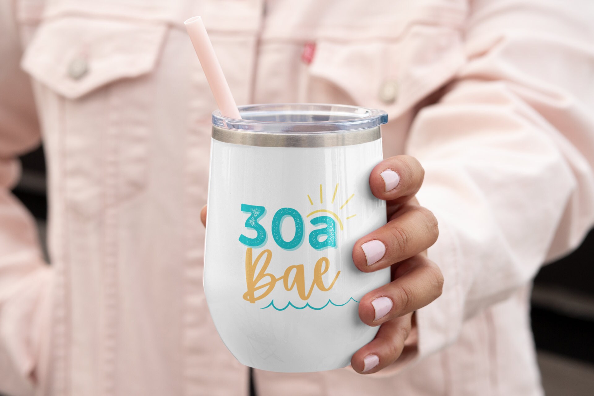 30a BAE Wine Tumbler Insulated, 12 Oz | Beaches of 30a | Alys | Rosemary |  Seaside | Grayton | Seacrest | Inlet | Santa Rosa Beach - Etsy