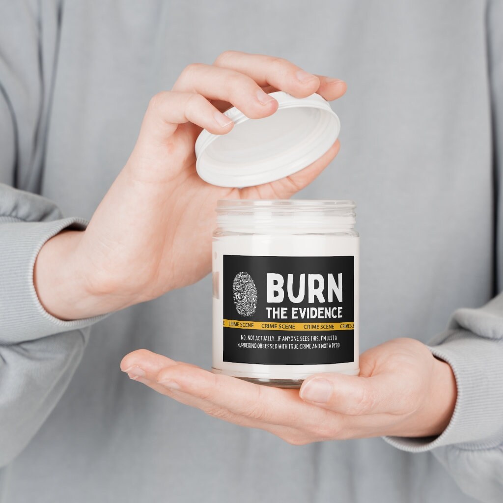 BURN the EVIDENCE True Crime Lover Murderino Candle 9 Oz. - Etsy