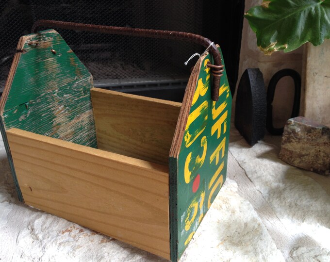 Repurposed Wood Box Organizer Tool Box Etsy