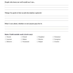 You Are More Than Your Work: Faith Workbook for Identity, Worth and Purpose in a Changing World, Printable PDF image 2