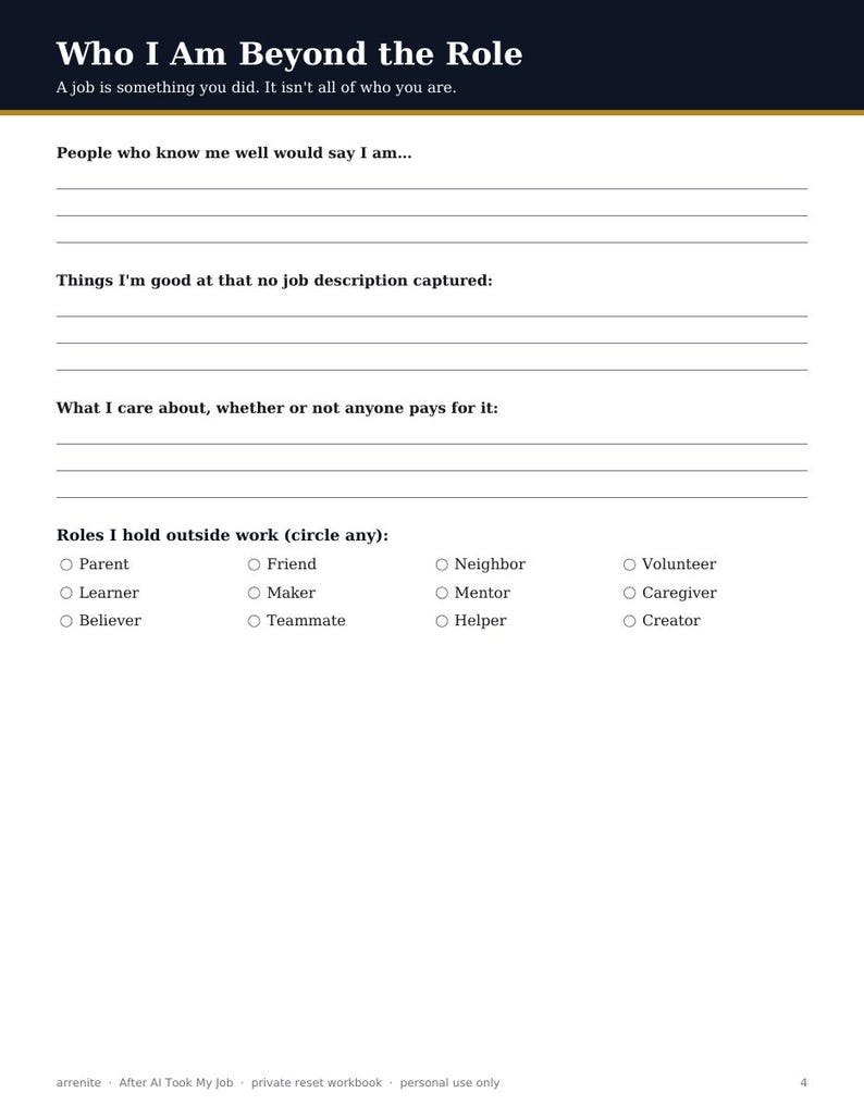You Are More Than Your Work: Faith Workbook for Identity, Worth and Purpose in a Changing World, Printable PDF image 2