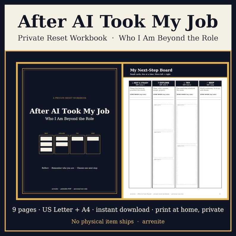 You Are More Than Your Work: Faith Workbook for Identity, Worth and Purpose in a Changing World, Printable PDF image 1