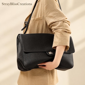 Bolso de hombro con solapa de piel sintética para mujer, bolso bandolera vintage, correa ajustable.
