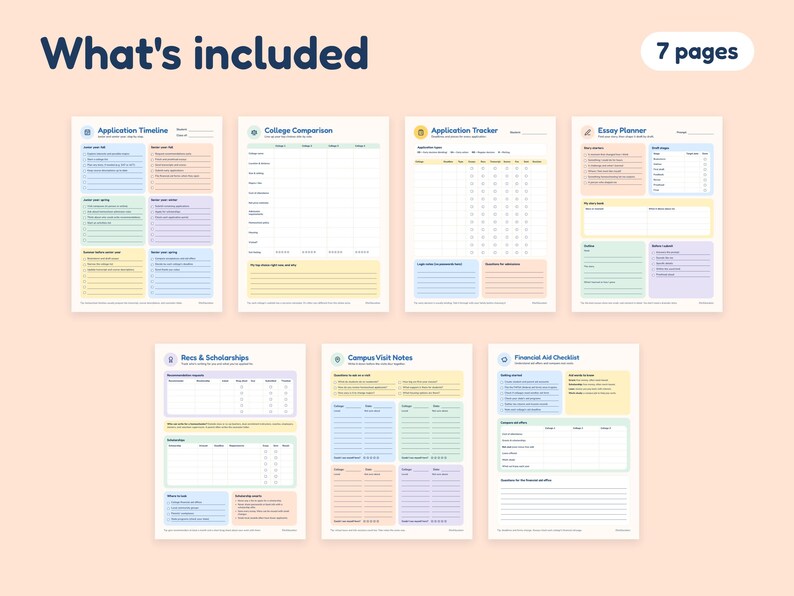 College Application Planner | Application Timeline, College Comparison ...