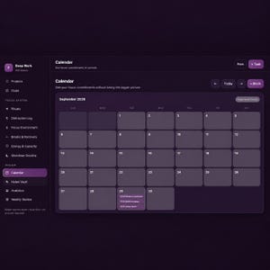 Deep Work Planner HTML | Focus Timer Dashboard, Time Blocking, Productivity Tracker, Task Manager & Goal Organizer bild 11