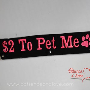 1 sleeve, 2 dollars to Pet Me, Leash Sleeve, Snap-On