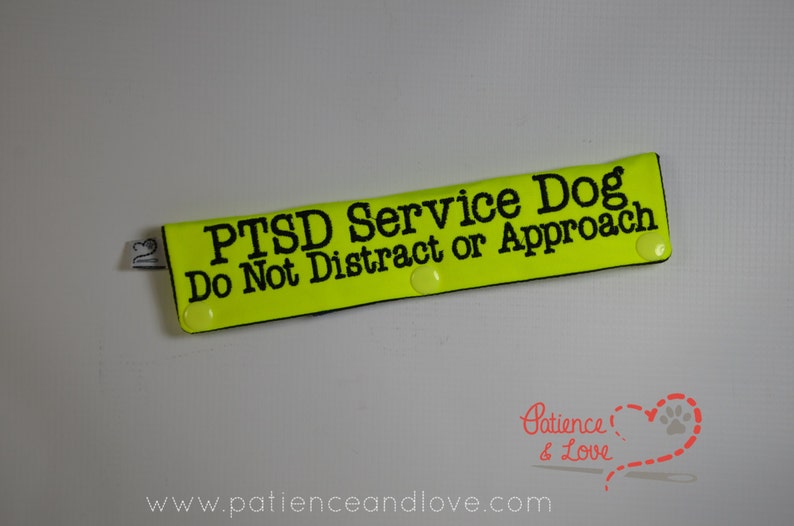 1 PTSD SERVICE DOG Do Not Distract or Approach Leash Sleeve Etsy