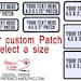 see more listings in the Patches section