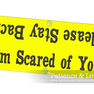 1 Please Stay Back I&#39;m Scared of you, Leash Sleeve, Snap-On