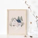 House watercolor print, new home housewarming gift 