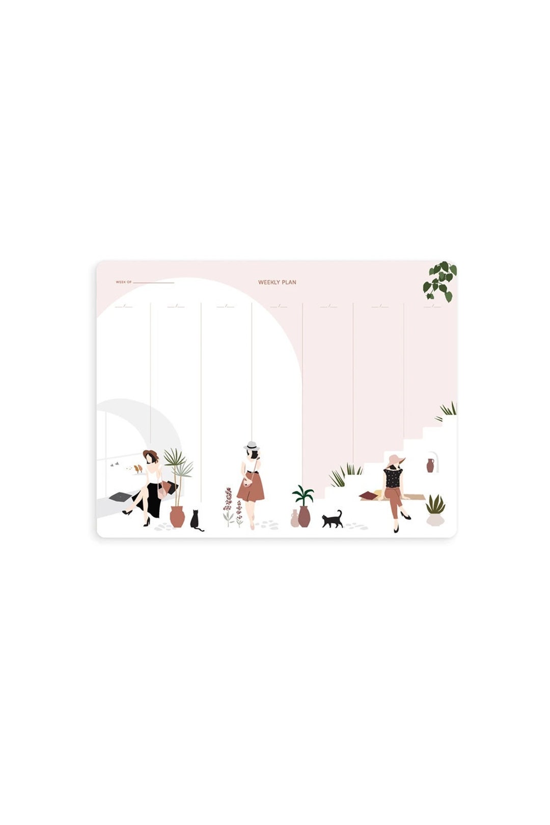 Weekly Desk Planner Pad, Weekly Calendar, Weekly Notepad, to Do List ...