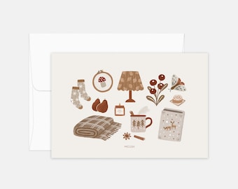 Cottagecore collection - Cottagecore Elements postcard - Farm life card