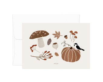 Cottagecore collection - Autumn Treasure postcard - Farm life card
