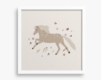 Galloping Pony print wall art, modern Galloping Pony print, minimalist Galloping Pony print, Fall print, Horse love, Little Pony