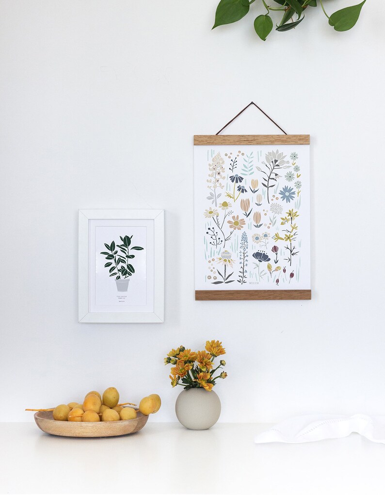 Botanical Print Set of 2 Floral Print Set of 2 Etsy