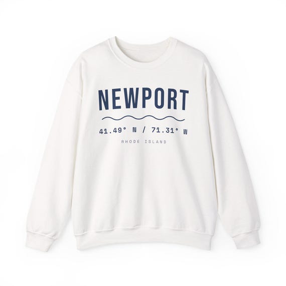 Newport RI Coordinates Sweatshirt