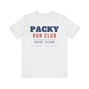 Packy Run Club T-Shirt, Funny Rhode Island Shirt, RI Slang Tee, Package Store Beer Run Shirt, New England Humor Gift, Unisex Tee image 2