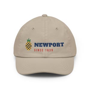Gorra de piña de Newport, gorra de papá de Newport Rhode Island, gorra de béisbol desde 1639, regalo de hospitalidad, gorra de recuerdo de Nueva Inglaterra imagen 2
