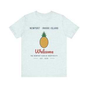 Newport Pineapple T-Shirt, Welcome Hospitality Tee, Newport Rhode Island Shirt, Pineapple Gift, Colonial New England Souvenir image 4