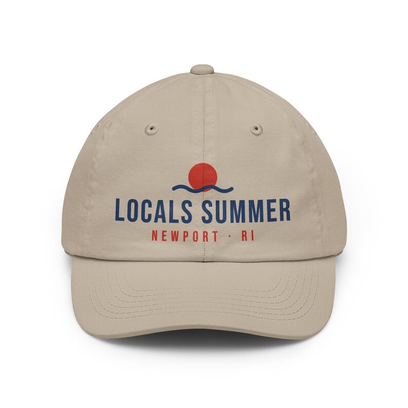Locals Summer Hat, Newport RI Dad Hat, Rhode Island Local Baseball Cap, Beach Sunset Cap, New England Gift, Unisex Cotton Cap image 2