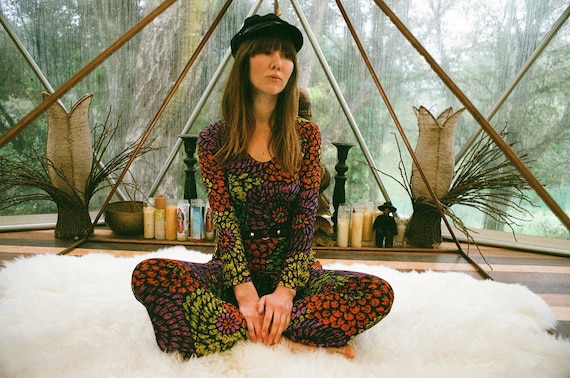 1960s Psychedelic Flower Child Bell Bottom And Bel