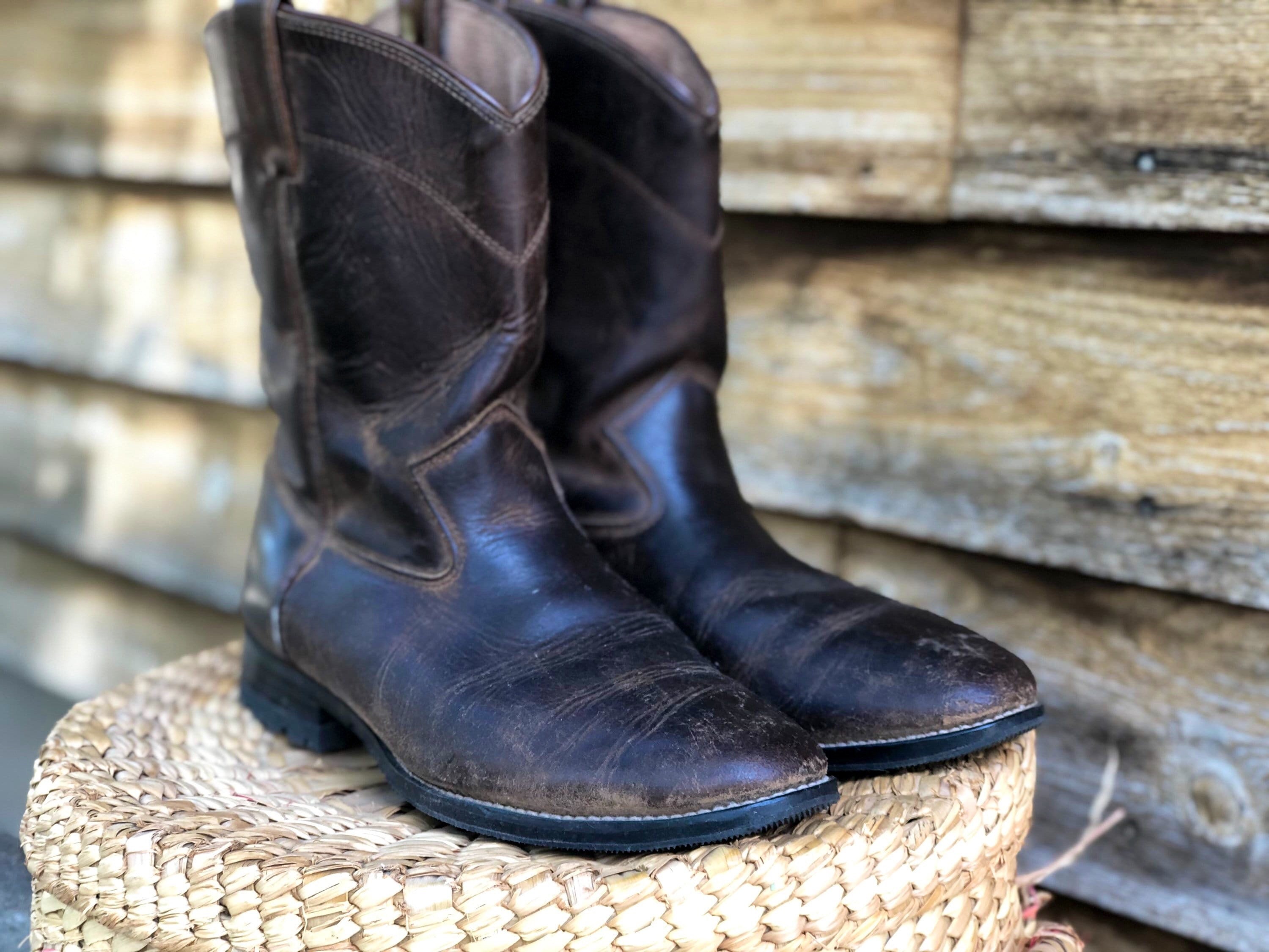 Womens Us 5.5 Mauve Boots Vintage Roper Boots Justin Boots 