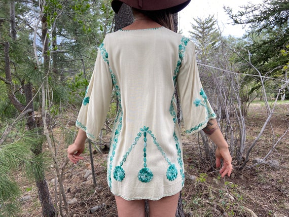 Rare 60s 70s Vintage Embroidered Ethnic Folk Art Traditional Kaftan Bell Sleeve Angel Sleeves Boho Tunic Dress - Etsy Rare 60s 70s Vintage Embroidered Ethnic Folk Art Traditional Kaftan Bell Sleeve Angel Sleeves Boho Tunic Dress - Etsy