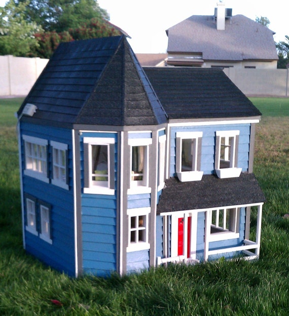 Items similar to Handmade Dollhouse on Etsy