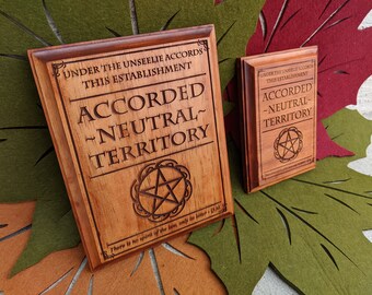 Toegekend Neutral Territory Plaque - Urban Fantasy