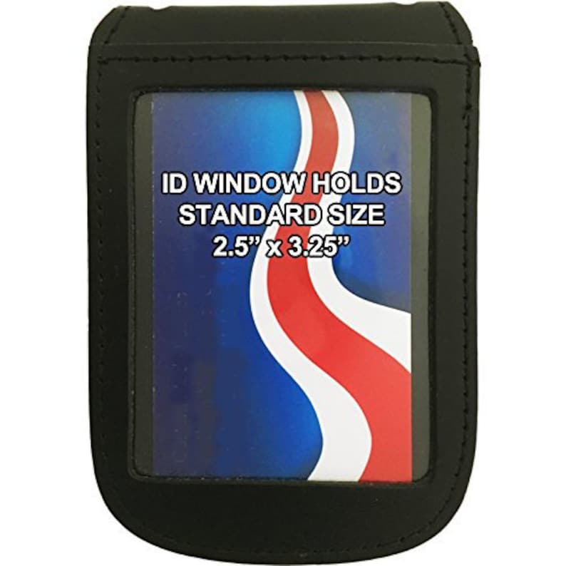 Leather Badge Holder on Chain Law Enforcement Badge Holder Etsy