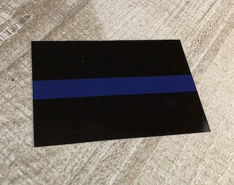 Thin Blue Line Sticker Pack - Set of 4 | Law Enforcement Decals | Thin Blue Line Stickers | Support the Police Stickers | LEO Gift