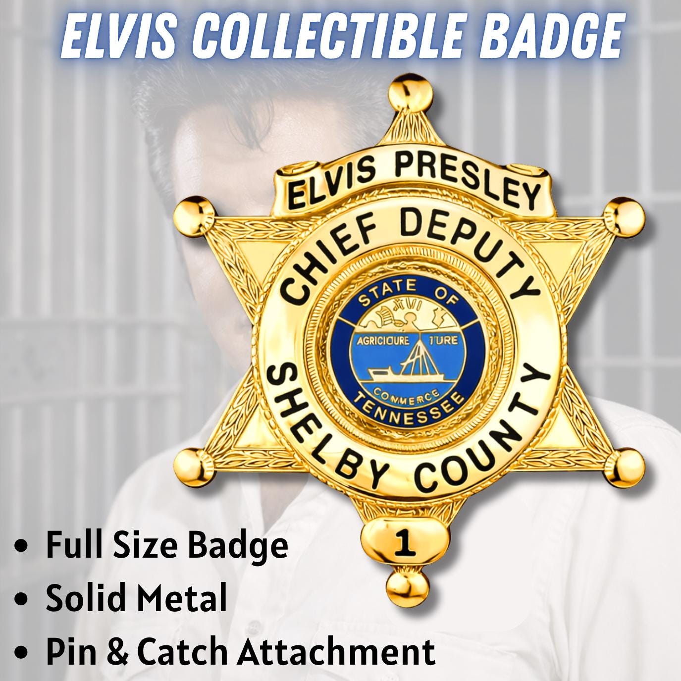 Elvis Presley Pin - Etsy