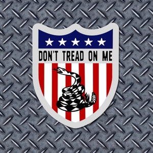 Don&#39;t Tread On Me Vinyl Sticker - Express Yourself DTOM! - 2 Pack