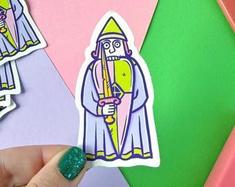 Rook Berserker Lewis Chessmen Vinyl Sticker
