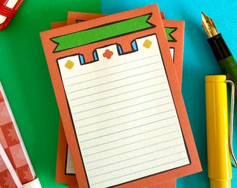 Medieval Castle Sticky Notes. Castlecore Medievalist Stationery.