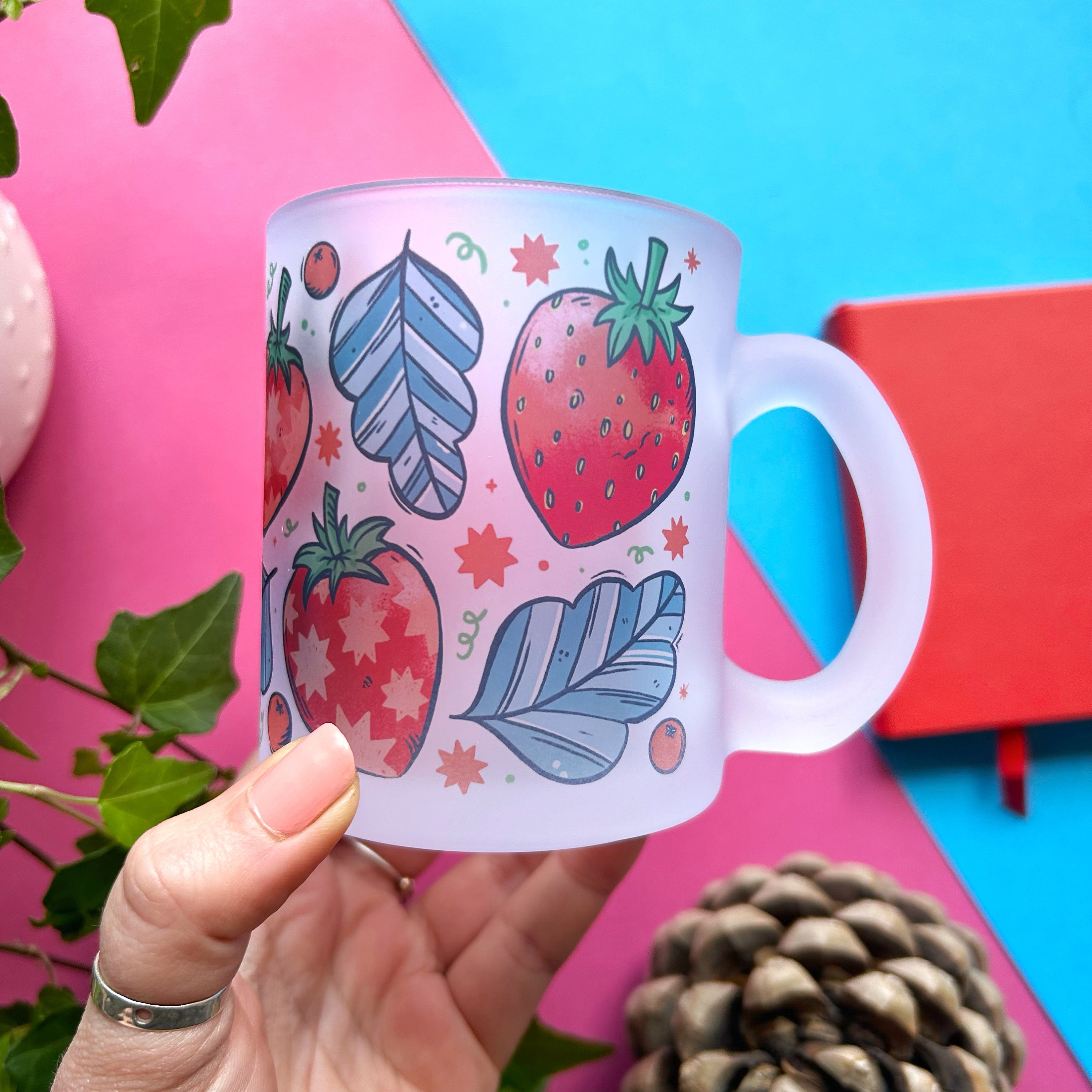 New Cute Fruit Ceramic Mug With Straw – The Kawaii Shoppu