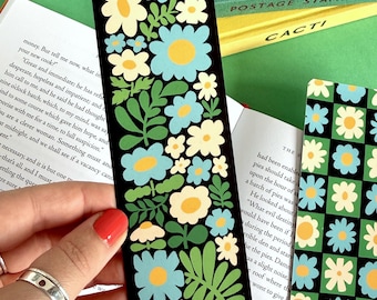 Daisy Pattern Floral Bookmark