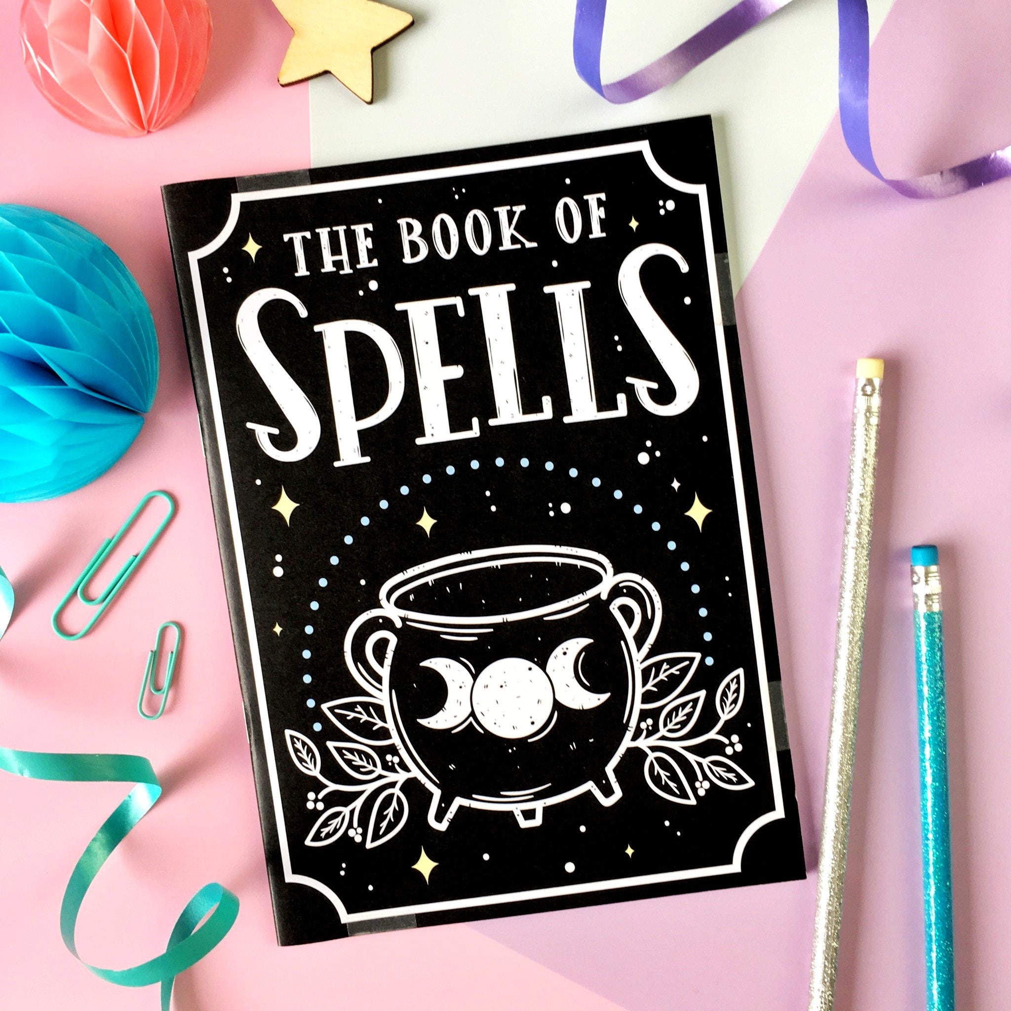 Book of Spells Notebook. Spell Book. Magic Spells. Witch's Etsy