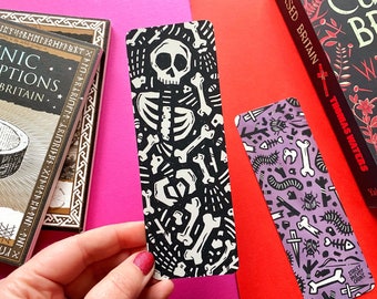 Skeleton Bookmark: Halloween Spooky Bookmark.