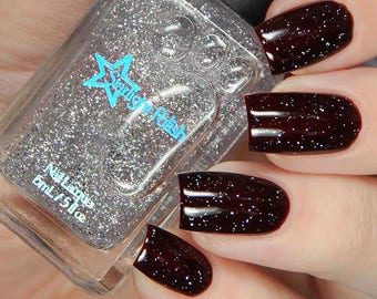 Make It Sparkle Top Coat - Scattered Holographic Flake Effect, Winter Holodays, Holo Polish, Indie Nail Lacquer, Starlight and Sparkles