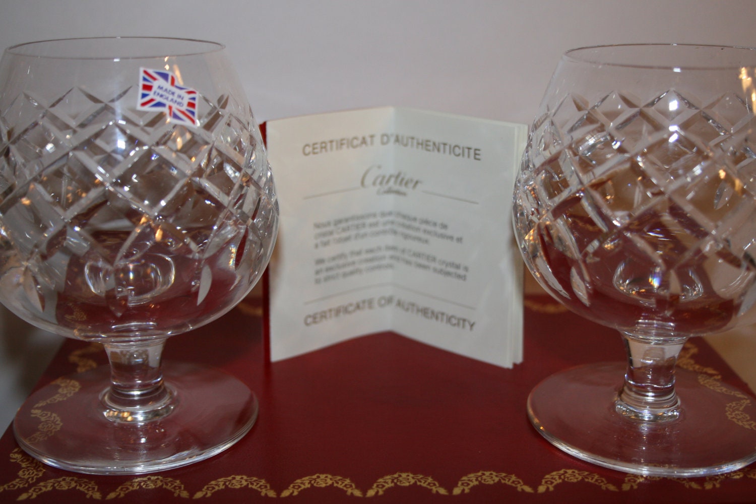 Vintage Cartier Brandy Snifters Etsy