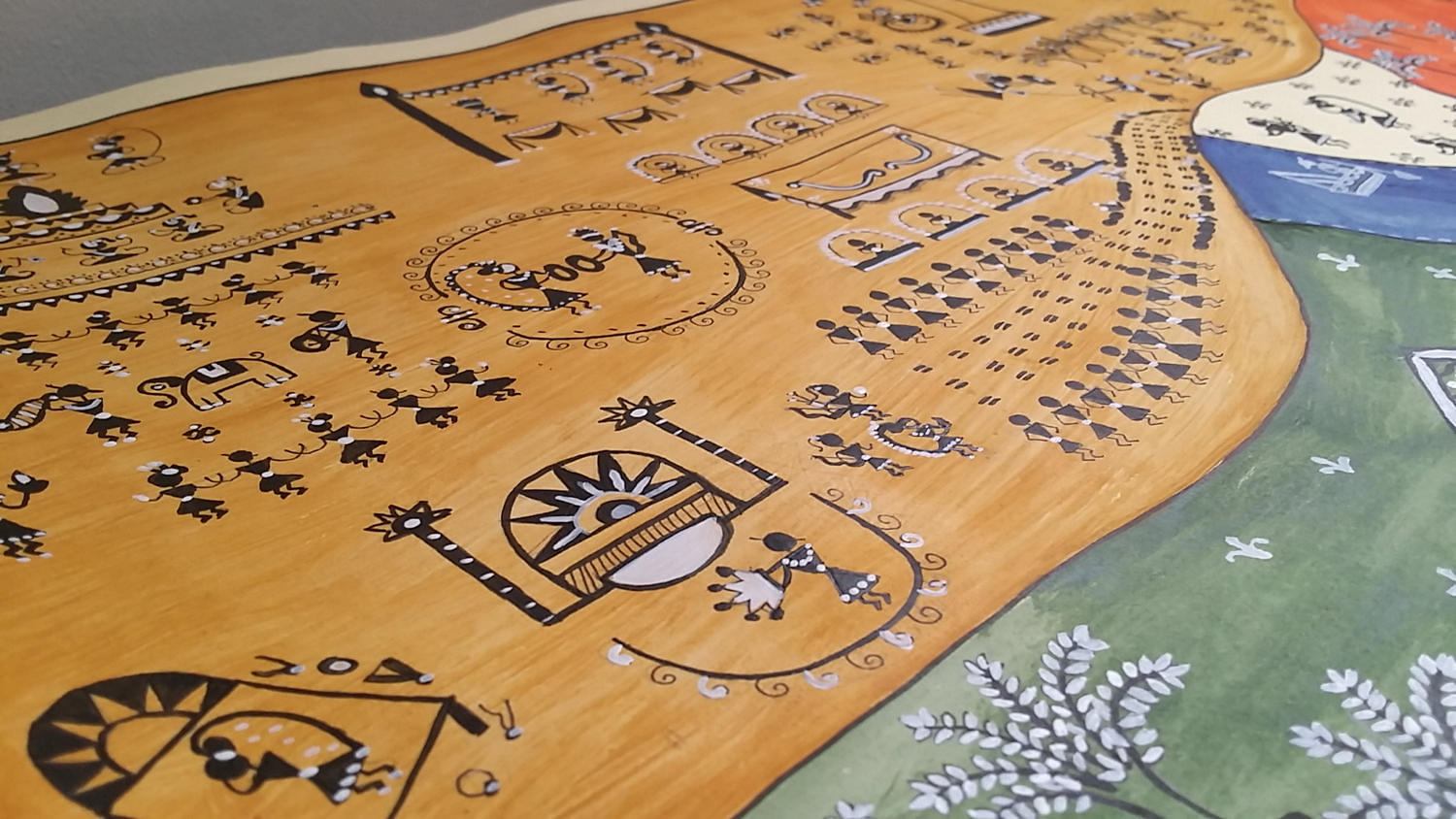 Warli painting of RAMAYANA The EPIC Etsy
