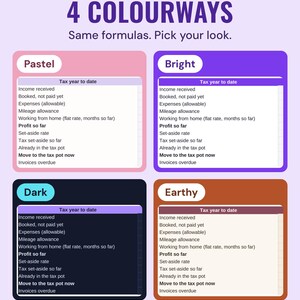 The photographer hub in four colourways: Pastel, Bright, Dark and Earthy