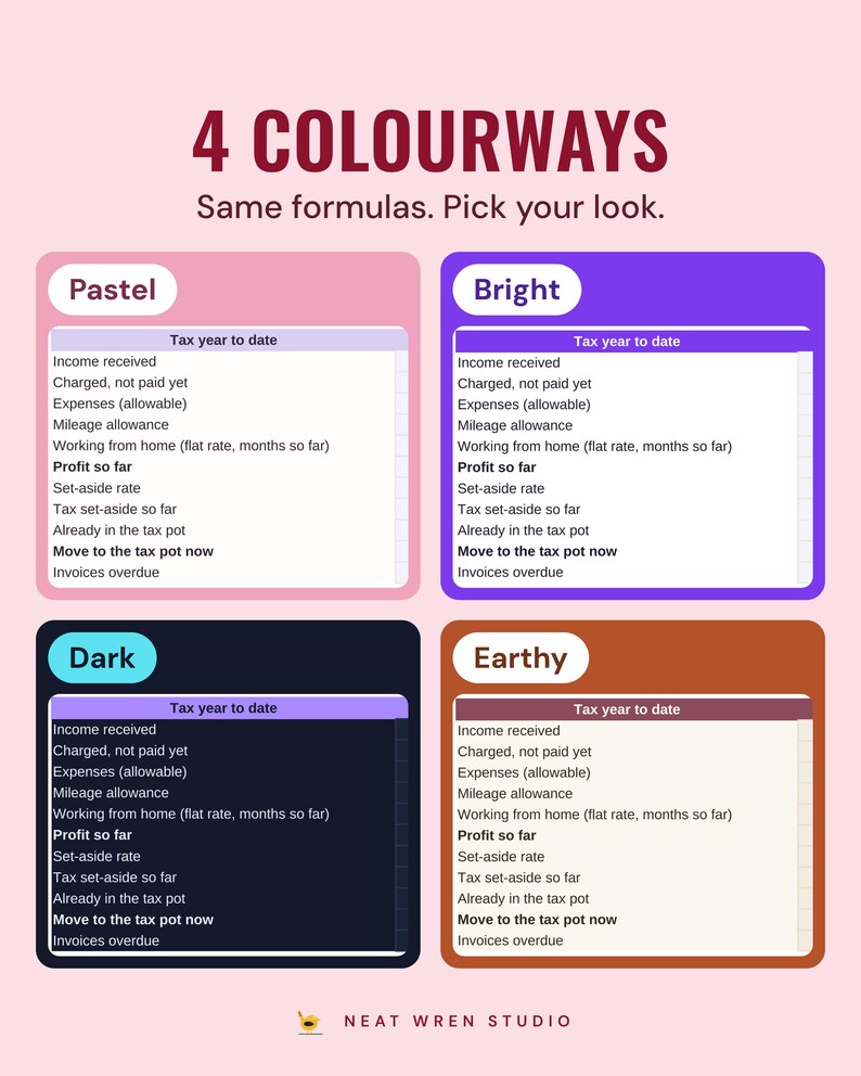 The nail tech hub in four colourways: Pastel, Bright, Dark and Earthy