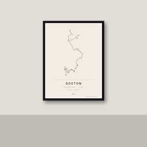 Run Club Group Route Print, Custom Team Names Map, Personalized Running Club Gift, Coach Gift, Minimal Printable Poster