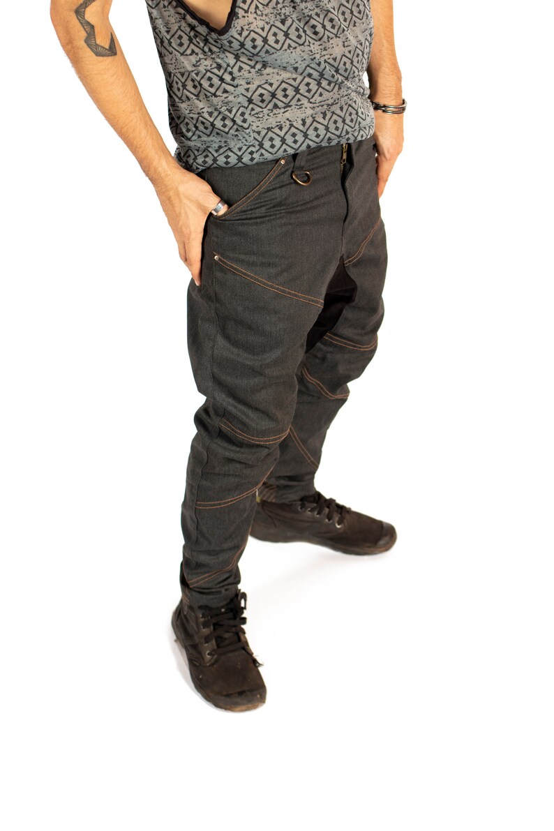 drop crotch pants mens